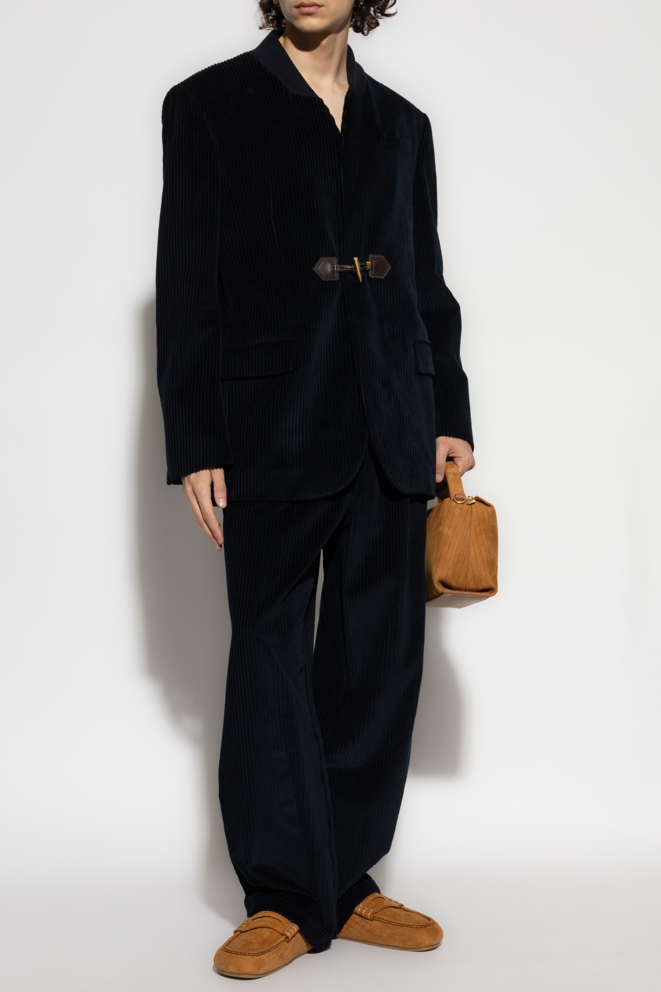Navy blue Corduroy trousers Moschino - Vitkac Italy